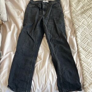 Black Bootcut Jeans with Vintage Look